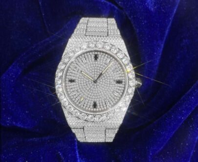 mens-iced-out-watch Men's Iced Out Watch | 44MM | 14K White Gold