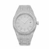 Bust Down Moissanite Watch | 44MM | 14K White Gold