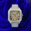 moissanite-skeleton-watch-14k-yellow-gold-front Moissanite Skeleton Watch | 42MM | 14K Yellow Gold | 14.1CT Bust Down